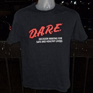 Vintage D.A.R.E. Just Say No To Drugs T Shirt Size Med